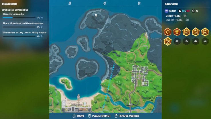 fortnite landmark location 1