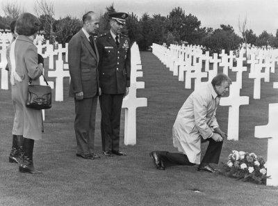 Jimmy Carter France Normandy grave Roosevelt 