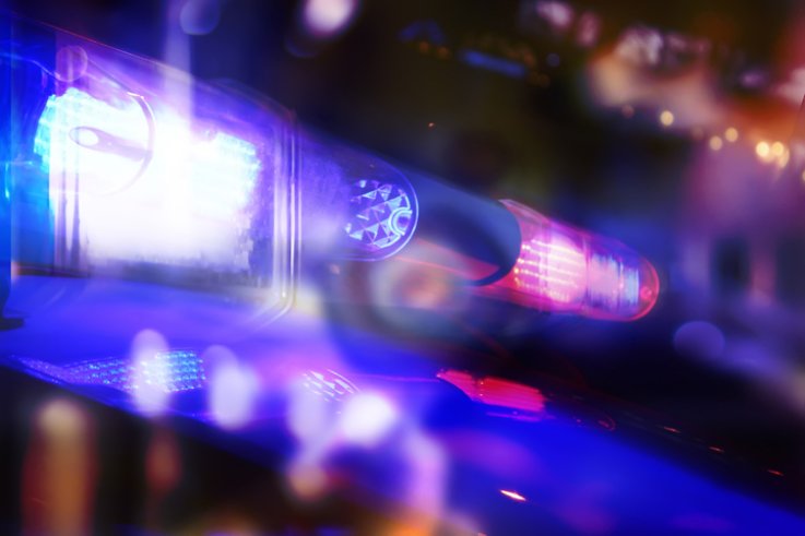 Flashing police lights Flashing police lights