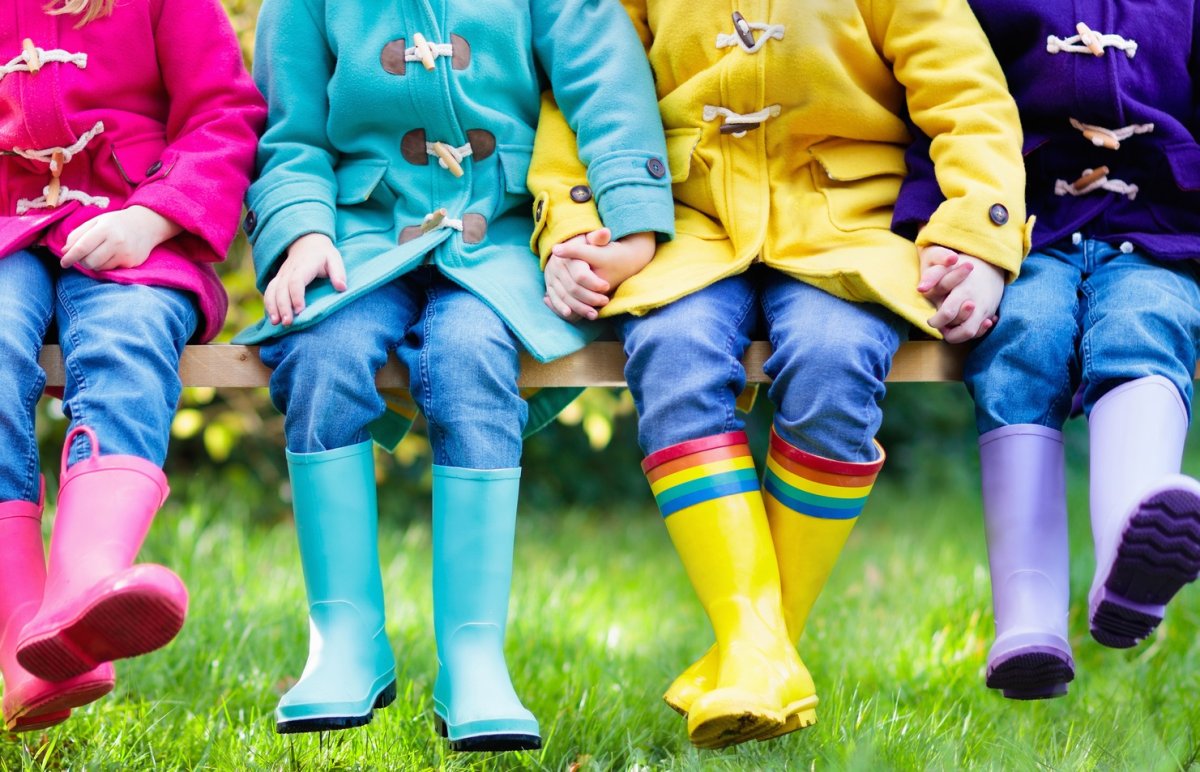 children, kids, rain, stock, getty