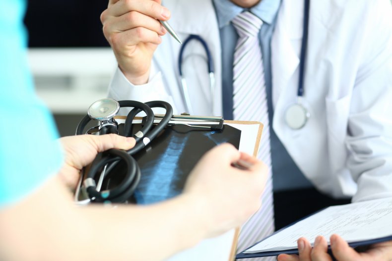 doctor and spine x-ray doctor and spine x-ray
