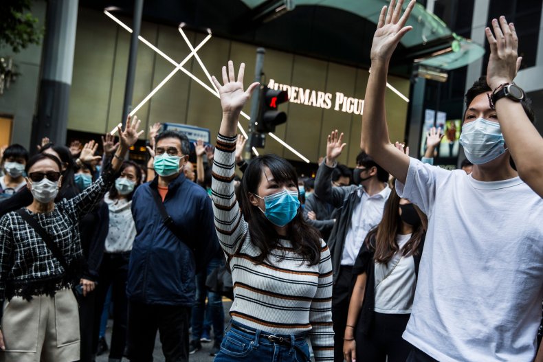 hong kong office workers