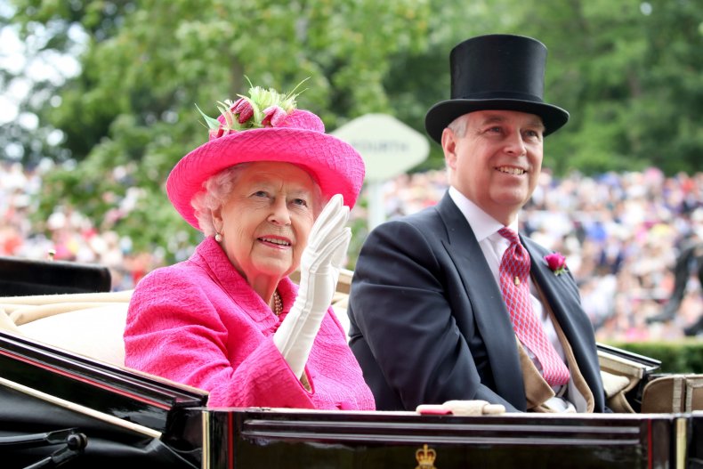 Prince Andrew and Queen Elizabeth