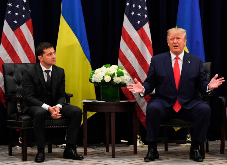 Volodymyr Zelenskiy and Donald Trump