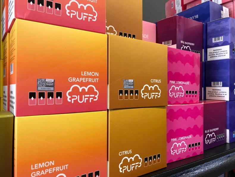 Flavored vaping products