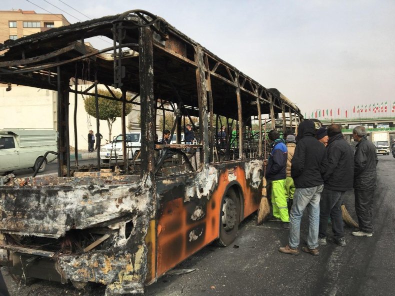 iran protests tehran sanctions