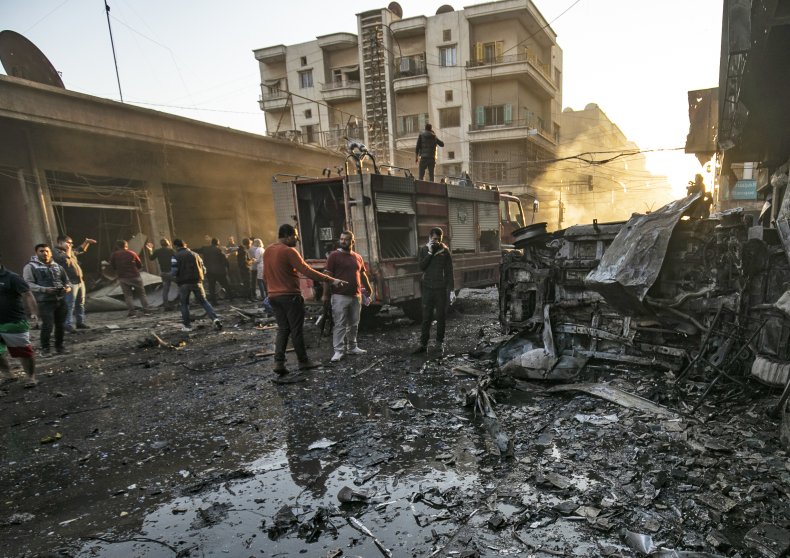 north syria qamishli car bombing