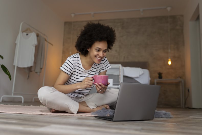 video call, facetime, laptop, communication, bedroom, computer,