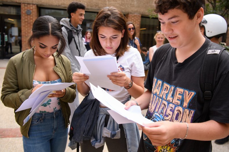 Students Receive GCSE Results
