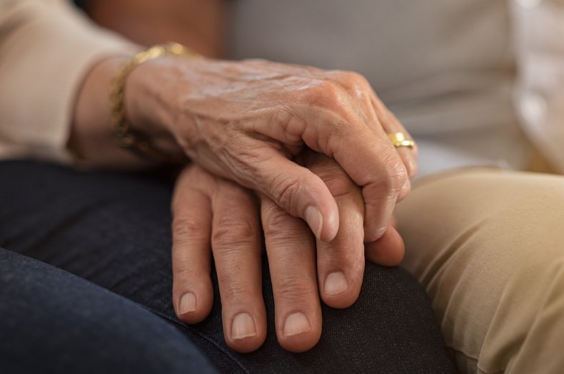 elderly, old people, love, marriage, hands, stock
