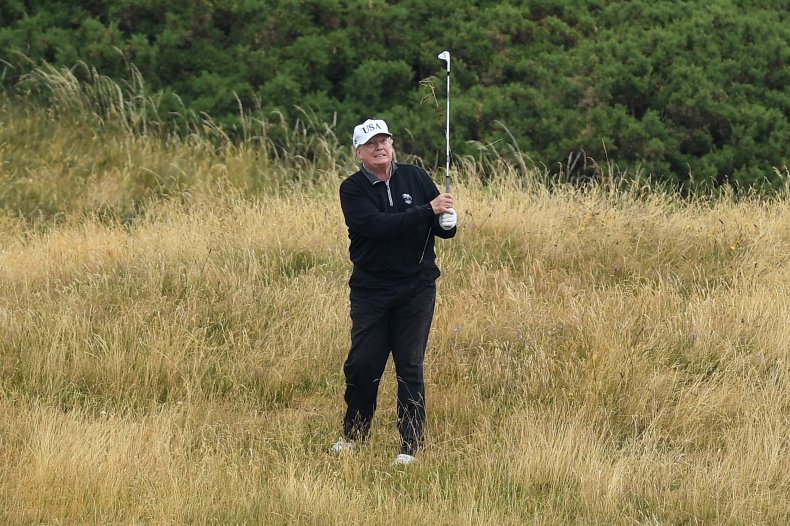 donald trump, golf
