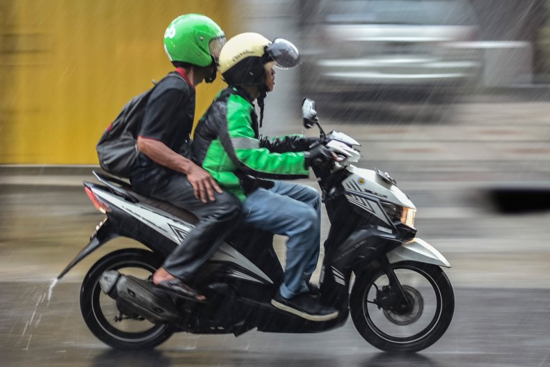 Motorcycle taxi Indonesia