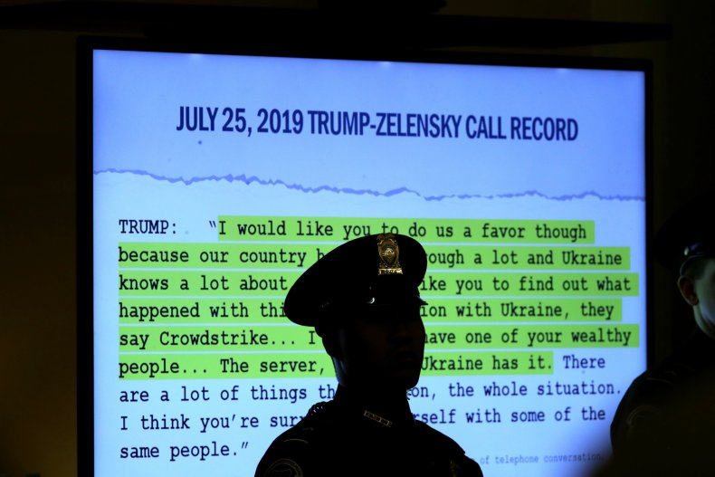 Trump-Zelensky call transcript