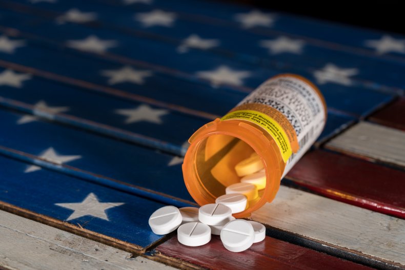 american flag, opiods, drugs, stock, getty