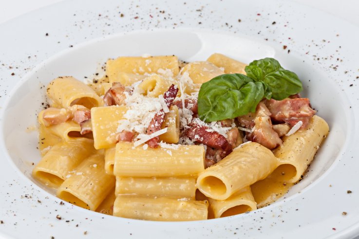 Rigatoni alla Carbonara Rigatoni alla Carbonara