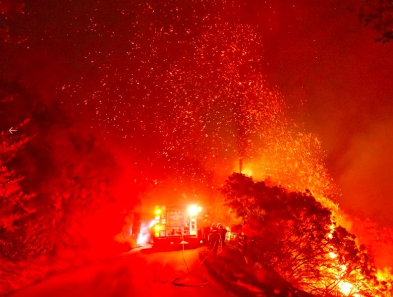cave fire santa barbara photos
