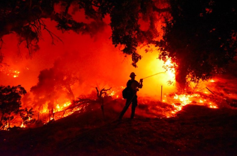 Santa Barbara Cave Fire photos