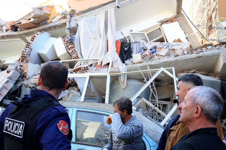 Damage from Tirana Earthquake