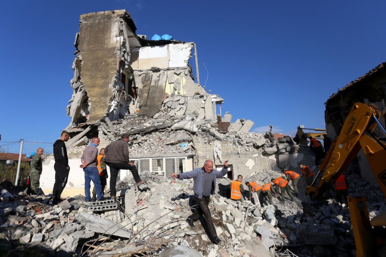 TOPSHOT-ALBANIA-QUAKE