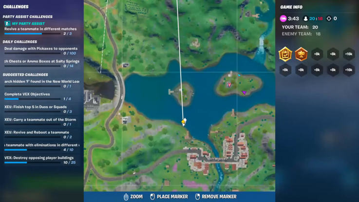fortnite swimming time trial hydro 16 fortnite swimming time trial hydro 16