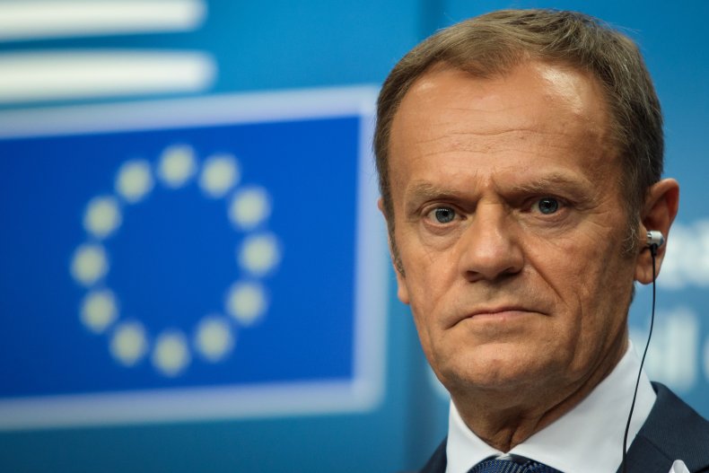 Donald Tusk, Donald Trump, EU, pray, challenge