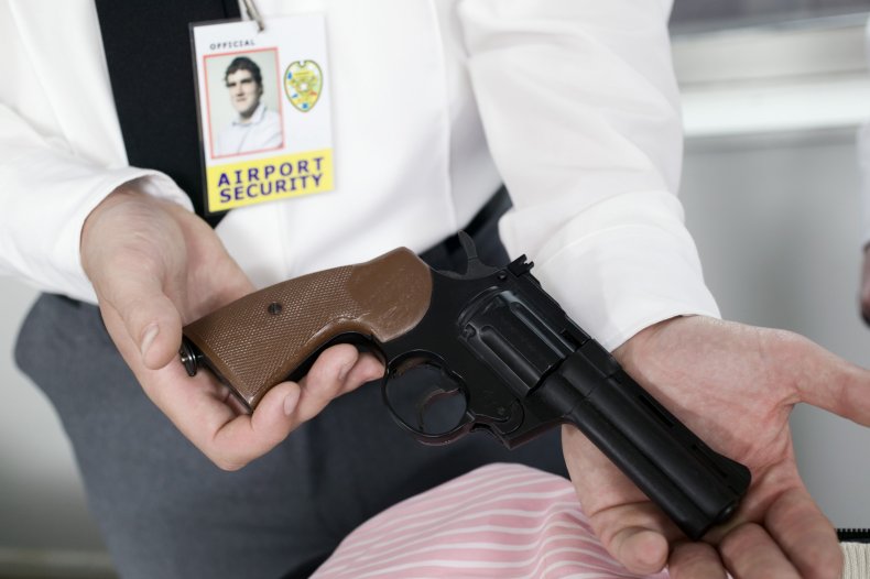 airport security gun