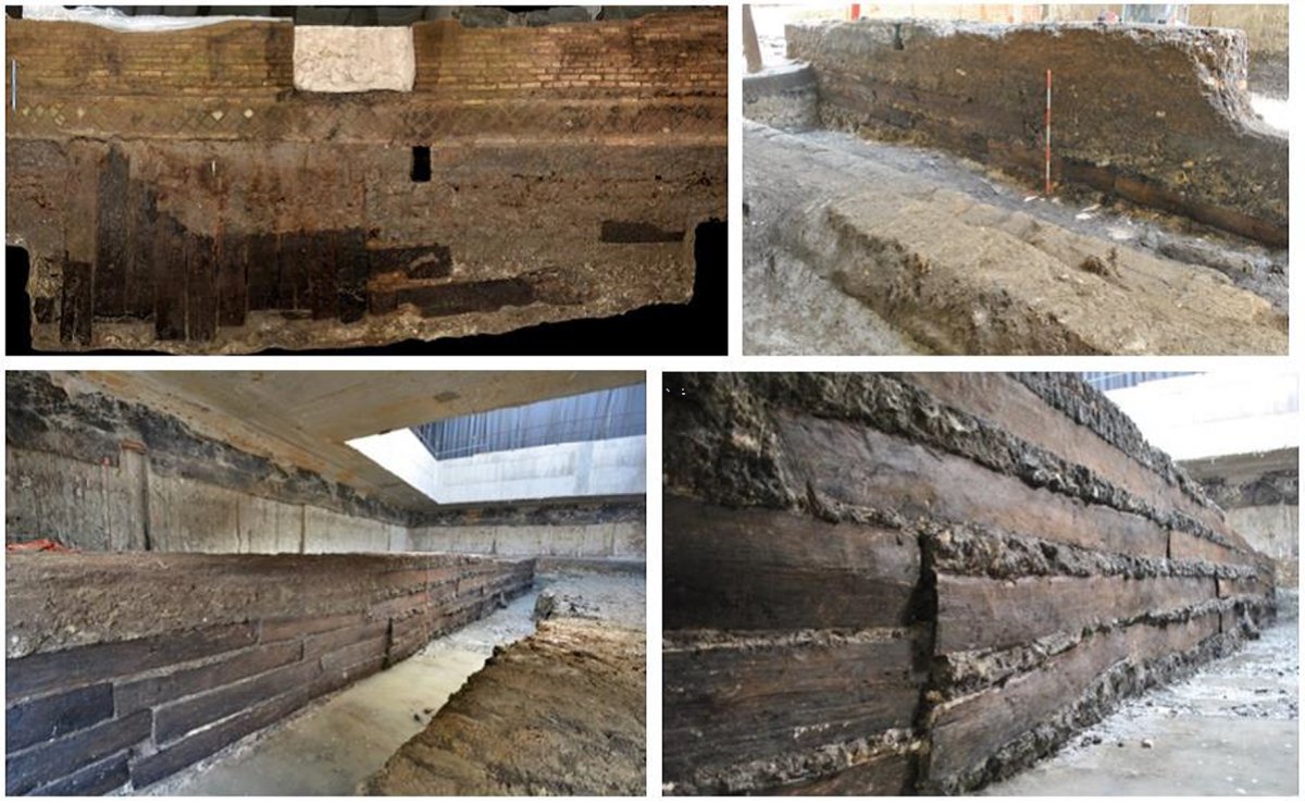 Timber found at site of Roman villa.