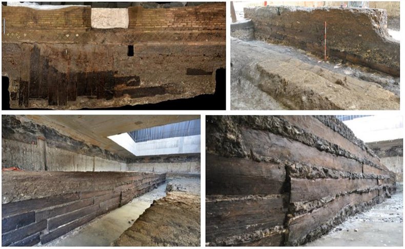 Timber found at site of Roman villa.