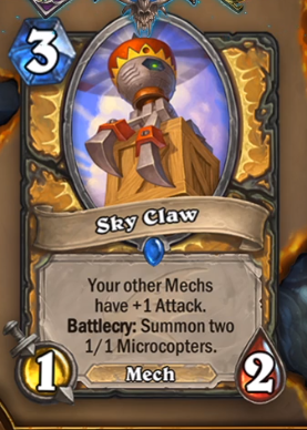 Sky Claw hearthstone descent of dragons Sky Claw hearthstone descent of dragons