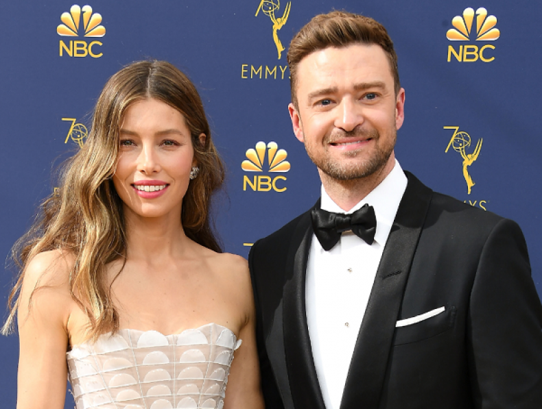 Why is Justin Timberlake apologizing to Jessica Biel?