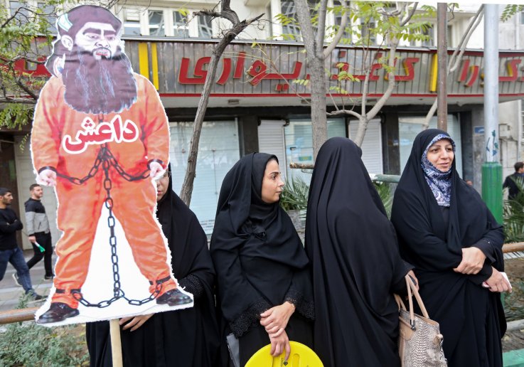 iran protest isis daesh tehran embassy