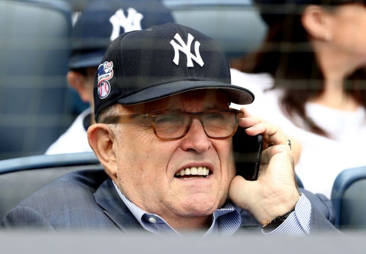 Rudy Giuliani at Baseball Game Rudy Giuliani at Baseball Game