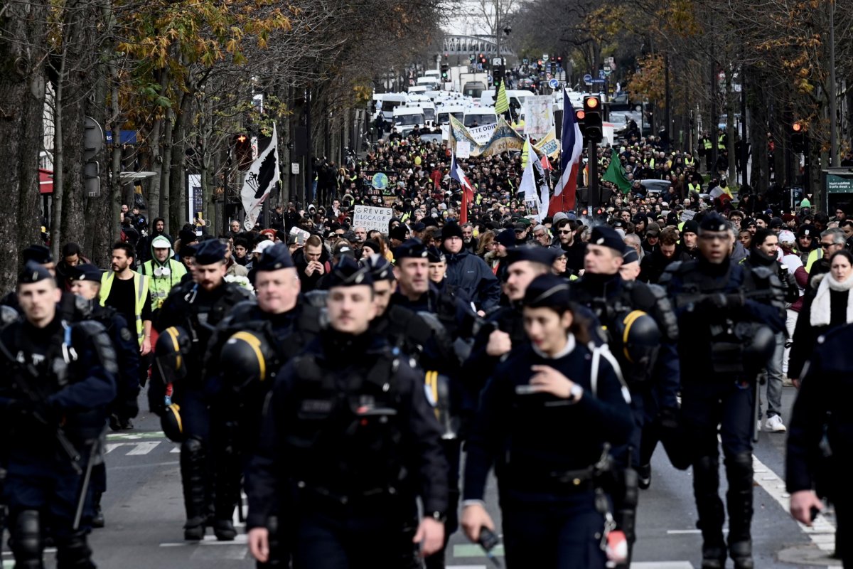 French protest