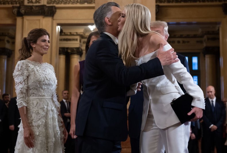 Mauricio Macri and Ivanka Trump