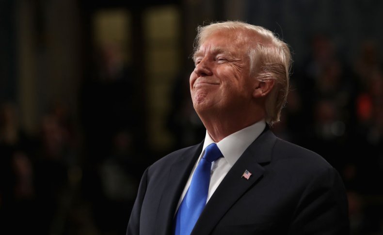 President Donald Trump Smiling State of Union