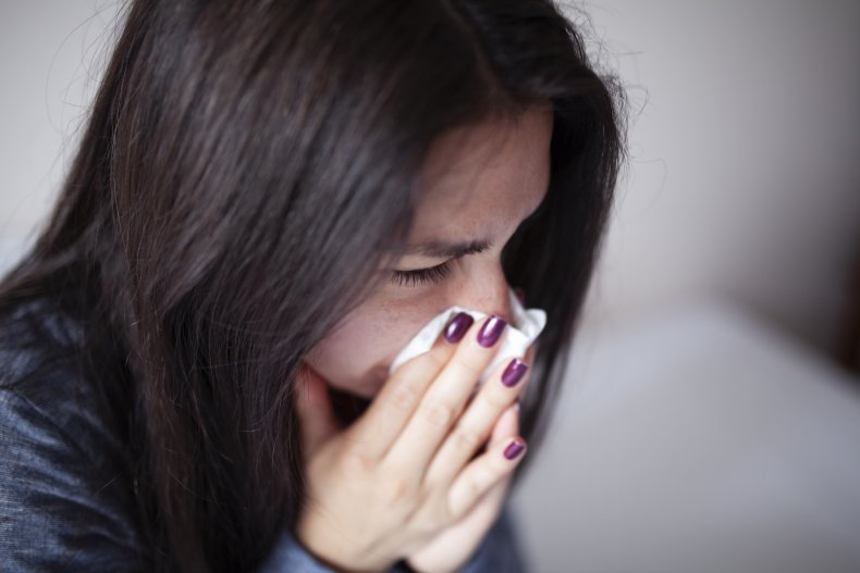 sneeze, flu, ill, cold, stock, getty,