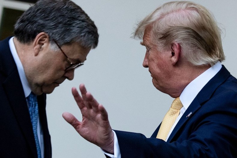 Donald Trump and William Barr Donald Trump and William Barr