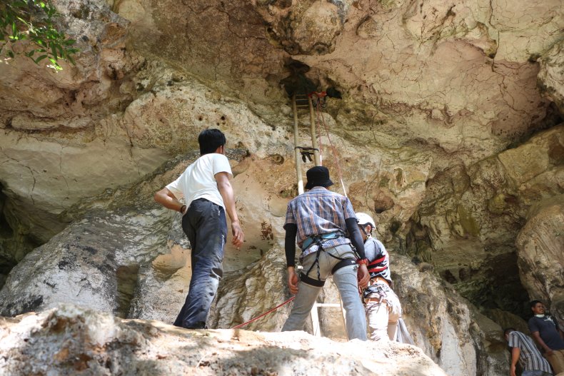 cave entrance indonesia