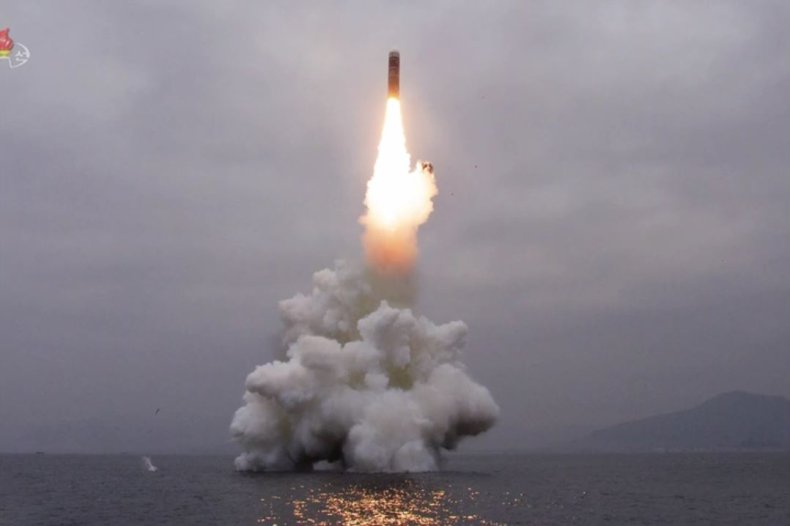 north korea submarine ballistic missile test