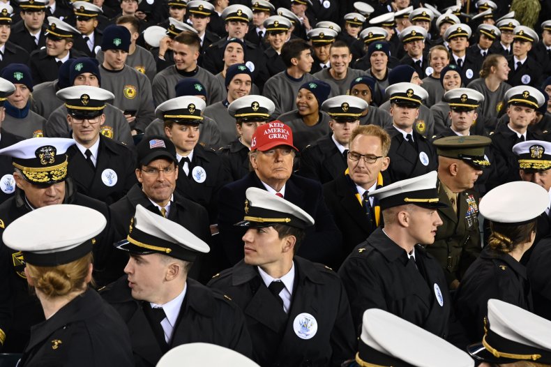 Army-Navy game and Trump