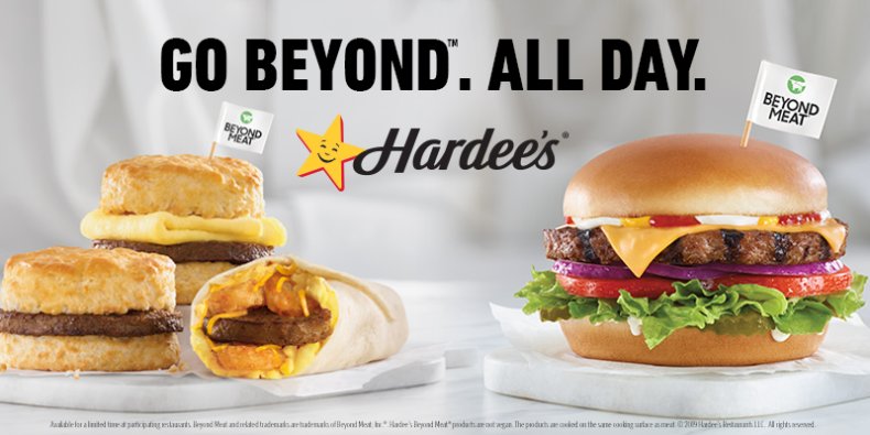 Hardee's' Beyond Meat Menu Hardee's' Beyond Meat Menu