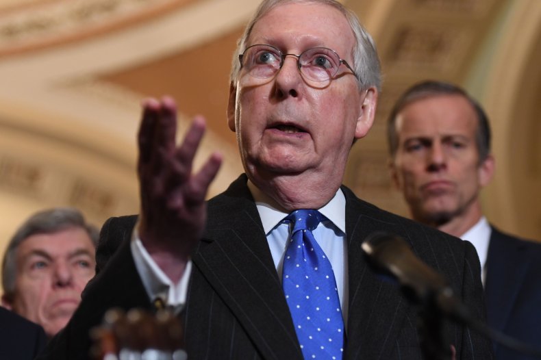Mitch McConnell, Senate, Donald Trump, impeachment, scared