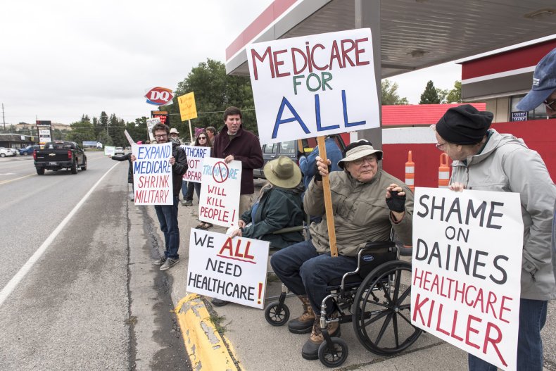 healthcare protest