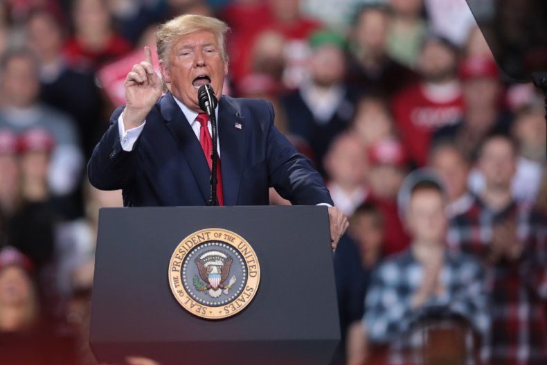 President Trump Holds "Merry Christmas" Campaign Rally In Michigan