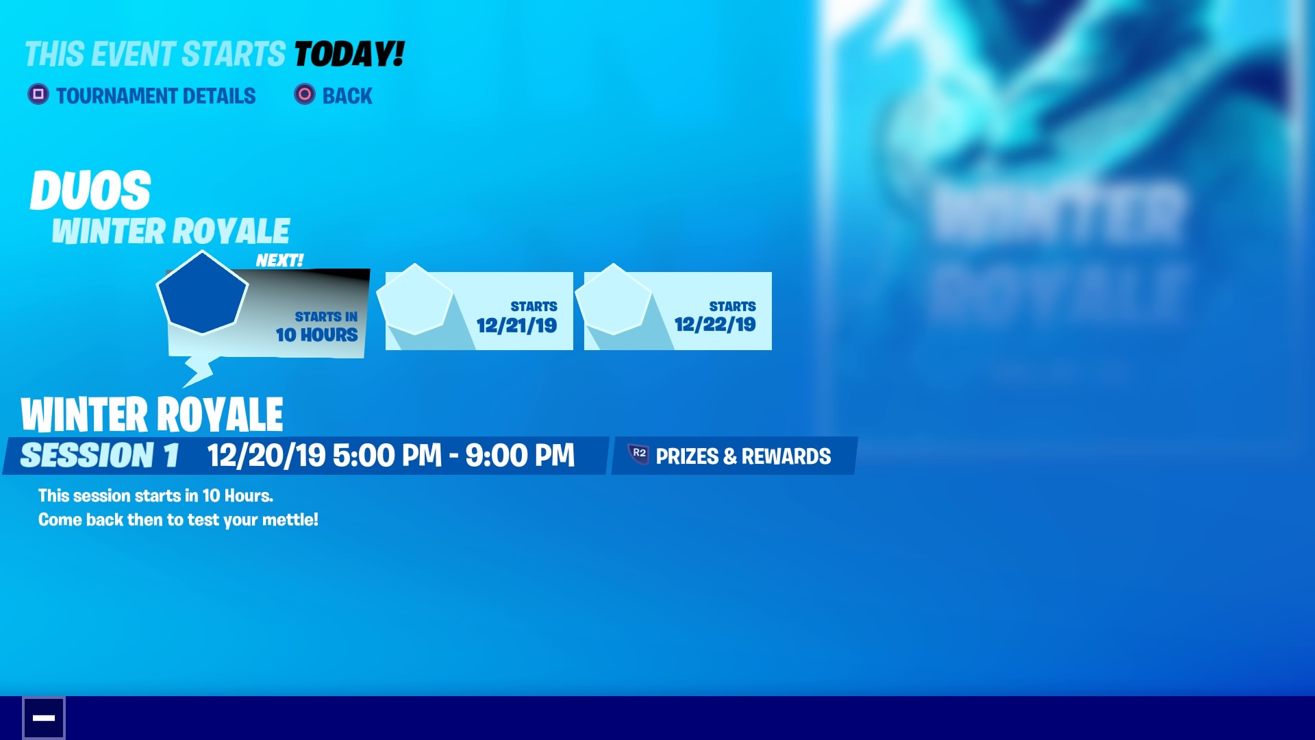 Fortnite Winter Royale 19 Start Time Standings Rules Duos How To Watch