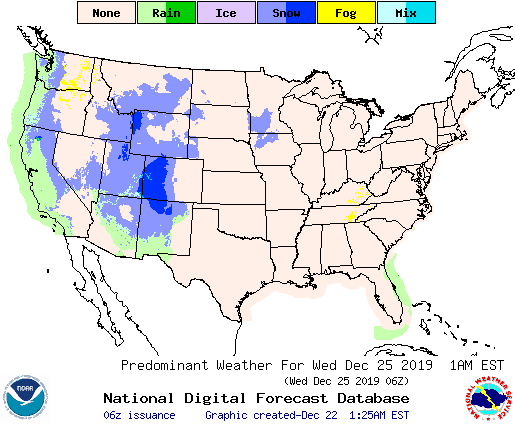 Will It Snow On Christmas Day Weather Forecast For December 25 2019