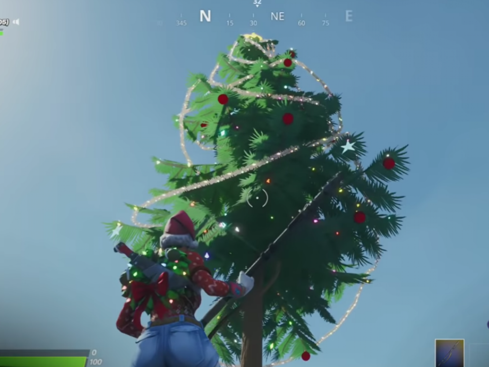 Fortnite Winterfest Challenges Dance at Holiday Trees in