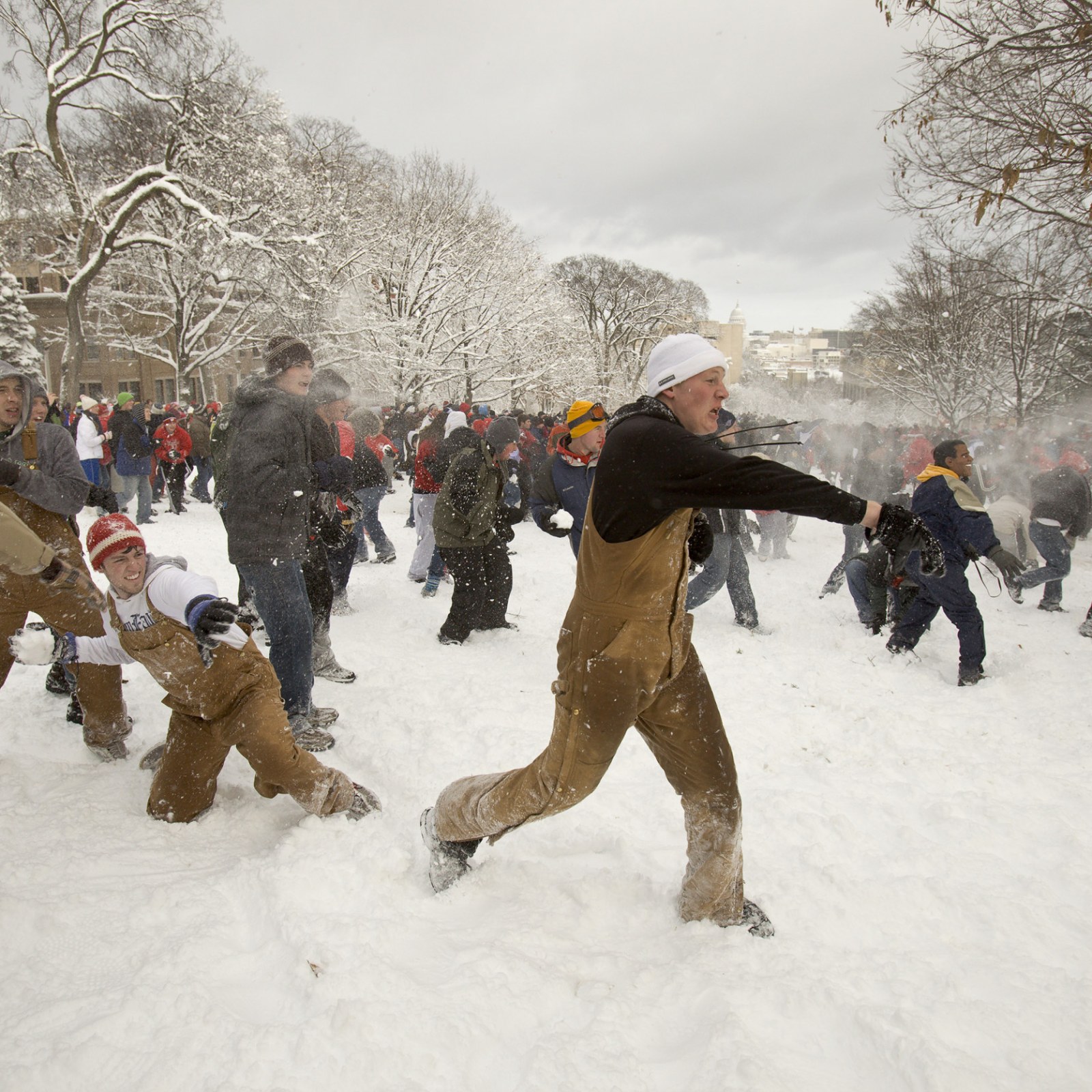 Image result for Wisconsin town to legalize snowball fights after 50-year ban"