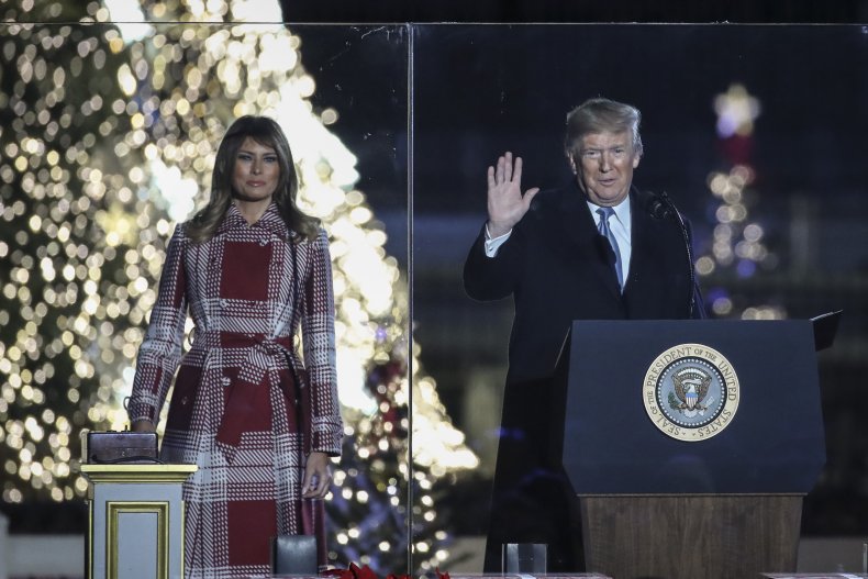 Melania and Donald Trump Christmas