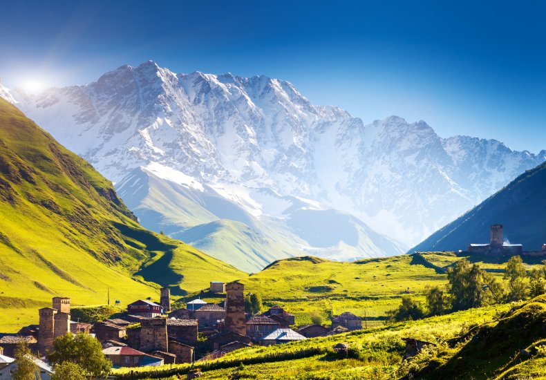 Countryside of Georgia the country